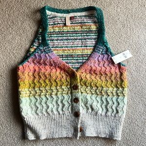 NWT Anthropologie Pilcro Samalona Sweater Tank Size XS